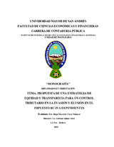 Propuesta De Una Estrategia De Equidad Y Transparencia Para Un Control ...